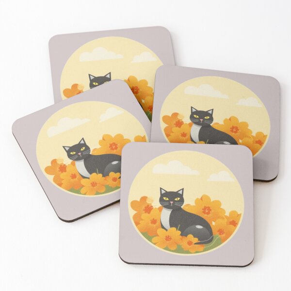 Item preview, Cute Mid Century Garden Cat designed and sold by mellow-koko.