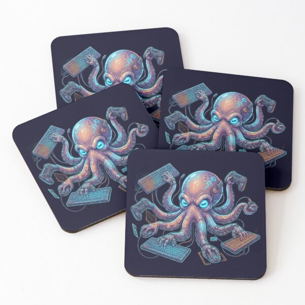 Item preview, 8 Arms Multitasking Gaming Chaos - Funny Burnout Gamer Design designed and sold by ChaosNest.