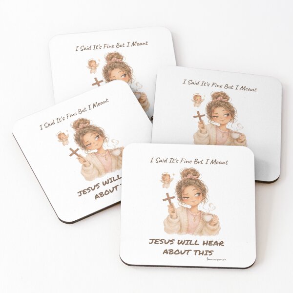 Item preview, Christian Girl Aesthetic — I Said It's Fine But I Meant Jesus Will Hear Funny designed and sold by SillentDesign.