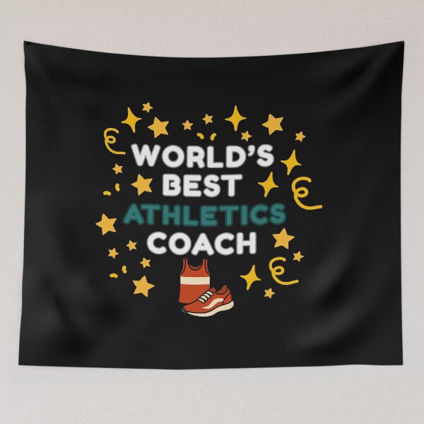 Item preview, World’s Best Athletics Coach designed and sold by DixieGirlStudio.