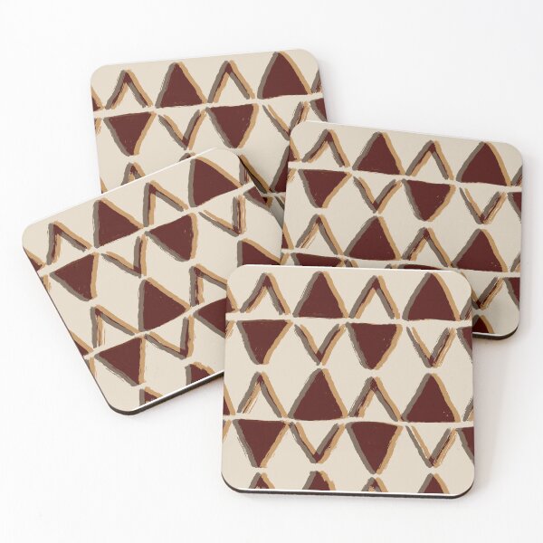 Item preview, Tribal Triangle Pattern – Earthy Geometric Abstract designed and sold by Barelythere2324.