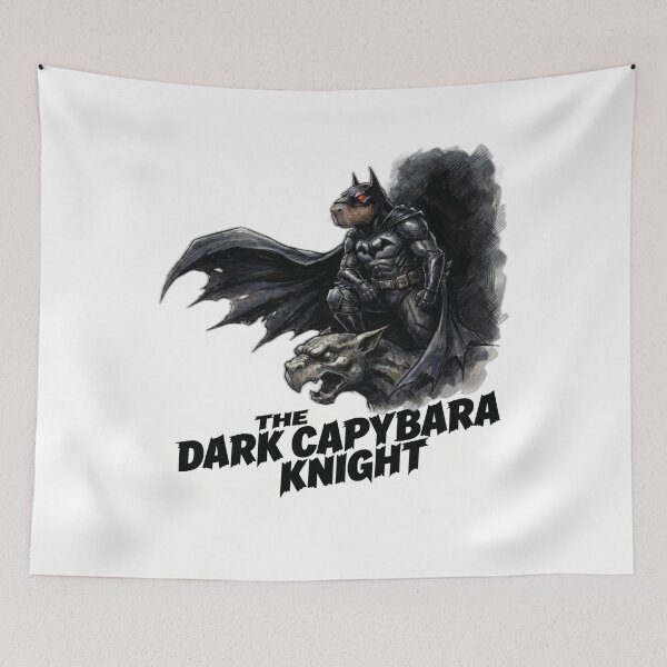 Item preview, The Dark Capybara Knight Superhero designed and sold by Art by Debasish.