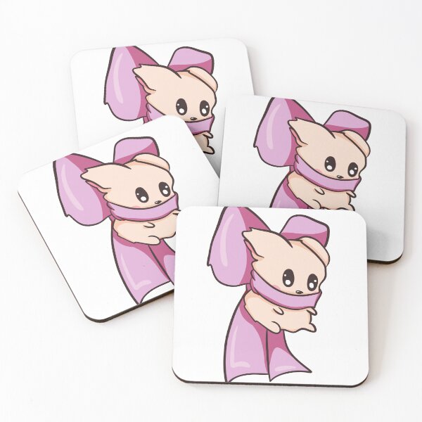 Item preview, Cute Kawaii Coquette Puppy with Pink Bow Illustration designed and sold by LYAN-STORE.