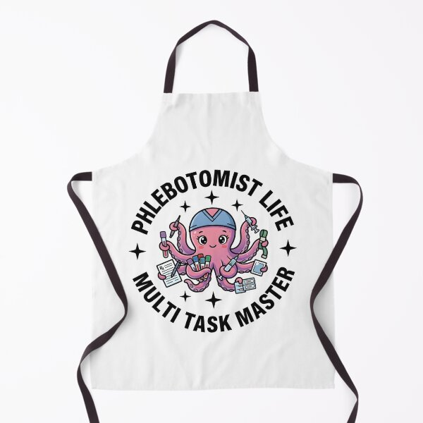 Item preview, Cute Octopus Phlebotomist Multi Task Master Funny Medical Lab Tech Gift for Phlebotomy Week designed and sold by ClinicalHubs.