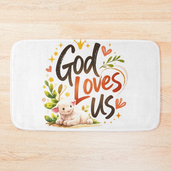 Item preview, God Loves Us – Inspirational Christian Design designed and sold by lindalifepeace.