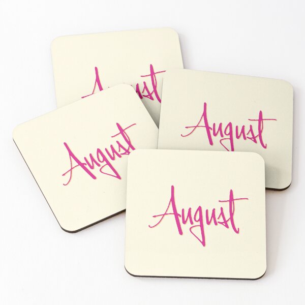 Item preview, AUGUST personalized type design designed and sold by CharlottePlaceArt.