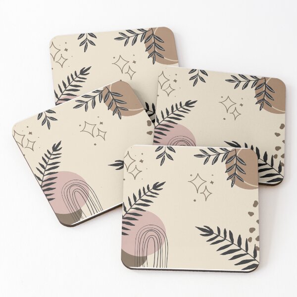 Item preview, Boho Botanical Abstract Pattern – Neutral Minimal Aesthetic designed and sold by Barelythere2324.