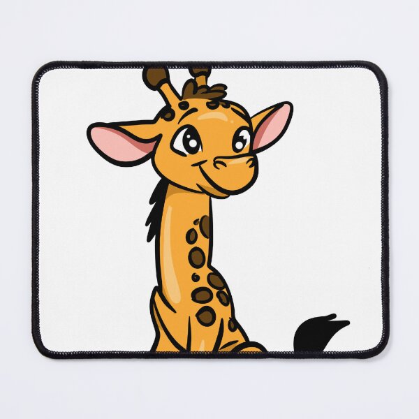 Item preview, Cute Kawaii Baby Giraffe Sitting Illustration designed and sold by LYAN-STORE.