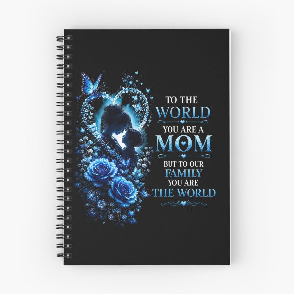 Item preview, To The World You Are A Mom – Blue Floral Mother’s Love Design designed and sold by BlueMile.