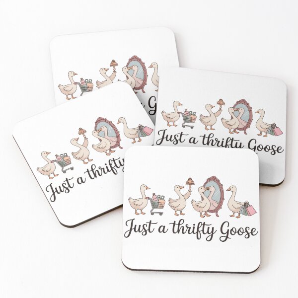 Item preview, Just a Thrifty Goose – Cute Shopping Goose Illustration with Vintage Aesthetic designed and sold by Picasfarmer.