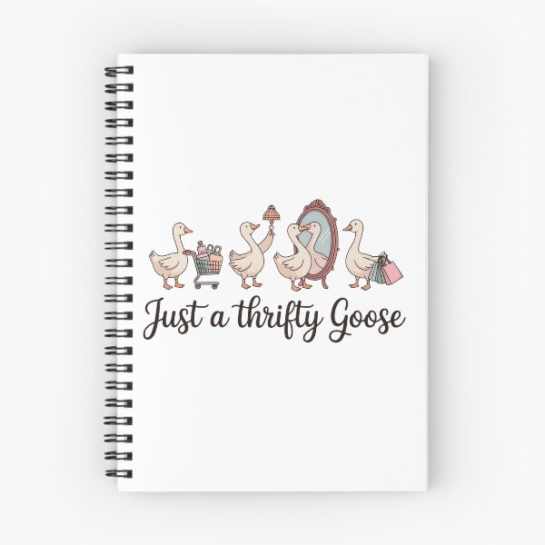 Item preview, Just a Thrifty Goose – Cute Shopping Goose Illustration with Vintage Aesthetic designed and sold by Picasfarmer.