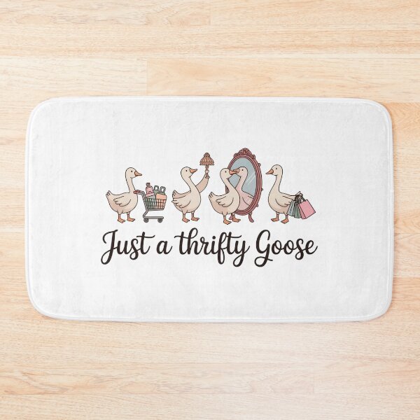 Item preview, Just a Thrifty Goose – Cute Shopping Goose Illustration with Vintage Aesthetic designed and sold by Picasfarmer.
