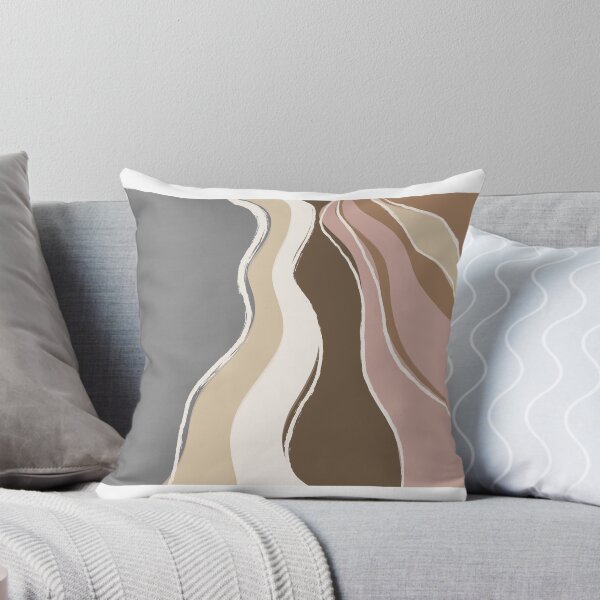 Item preview, Abstract Earth Tone Waves – Minimal Boho Aesthetic designed and sold by Barelythere2324.