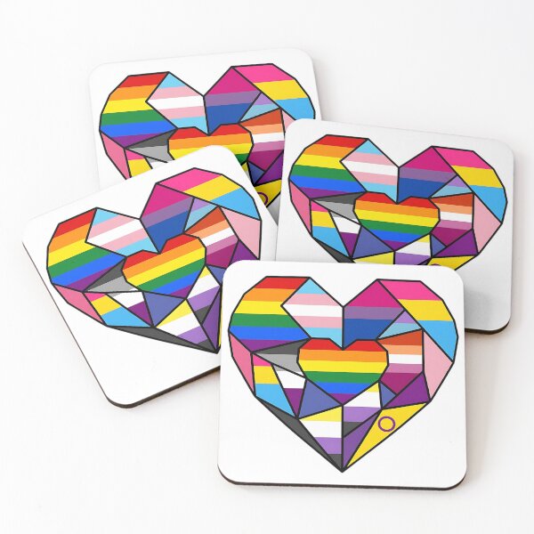 Item preview, Geometric Pride Heart Mosaic Art designed and sold by LyoniHERA.