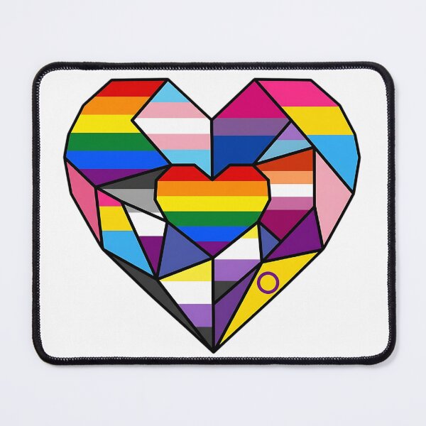 Item preview, Geometric Pride Heart Mosaic Art designed and sold by LyoniHERA.