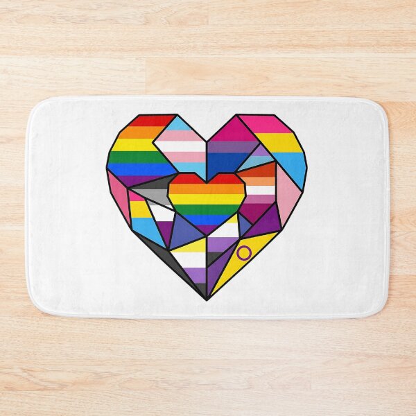 Item preview, Geometric Pride Heart Mosaic Art designed and sold by LyoniHERA.