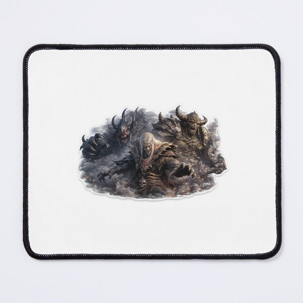 Item preview, Dark Fantasy Horned Warriors In Mist designed and sold by Farheen786.