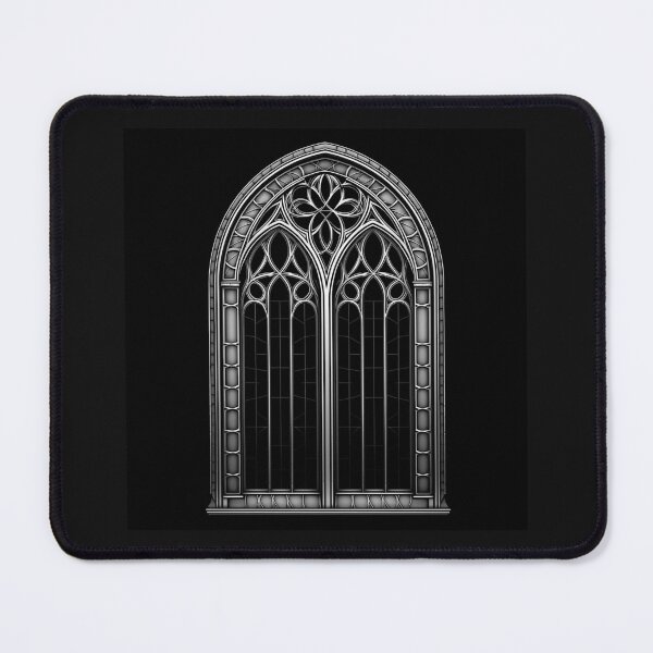 Item preview, Gothic Cathedral Window Illustration | Black and White Architecture Art designed and sold by inkoutninja.