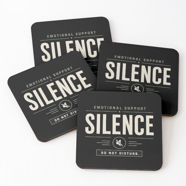 Item preview, Emotional Support Silence – Do Not Disturb Humor designed and sold by the-dovlat.
