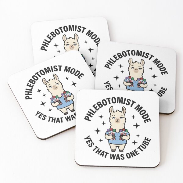 Item preview, Funny Llama Phlebotomist Lab Tech Meme – Cute Animal Medical Professional Gift for National Phlebotomist Recognition Week designed and sold by ClinicalHubs.