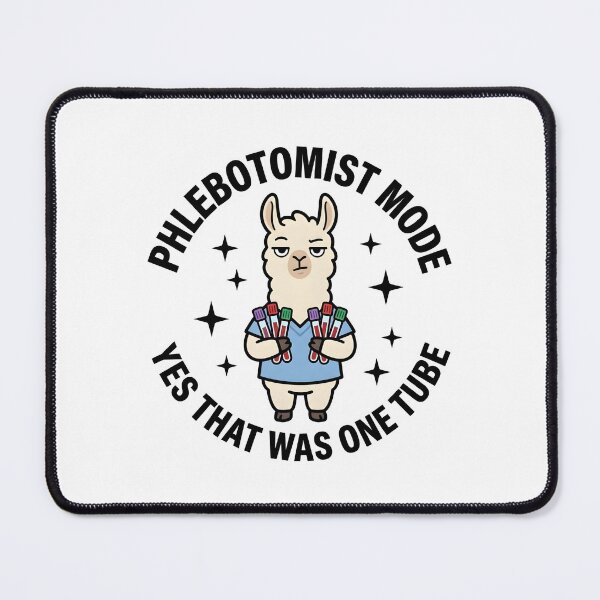 Item preview, Funny Llama Phlebotomist Lab Tech Meme – Cute Animal Medical Professional Gift for National Phlebotomist Recognition Week designed and sold by ClinicalHubs.