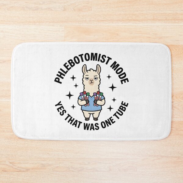 Item preview, Funny Llama Phlebotomist Lab Tech Meme – Cute Animal Medical Professional Gift for National Phlebotomist Recognition Week designed and sold by ClinicalHubs.