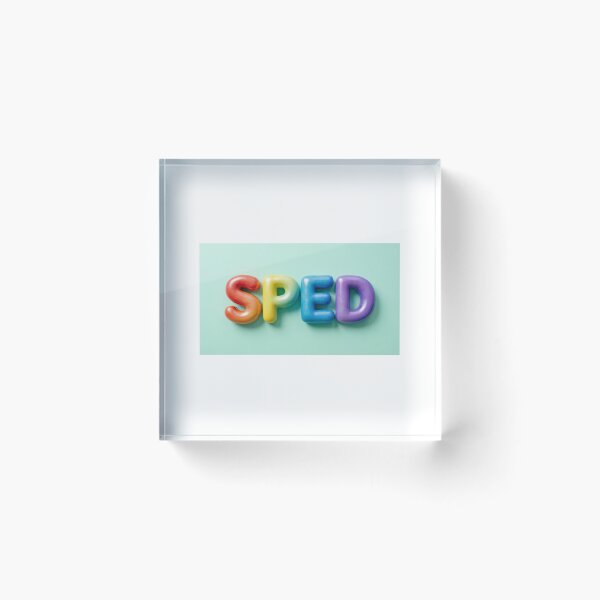 Item preview, *SPED - 3D Colorful Balloon Letters Special Education Teacher Design* designed and sold by Petringo.