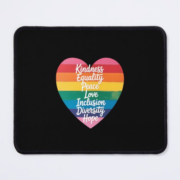 Item preview, Kindness Equality Peace Love Inclusion Diversity Hope LGBT Rainbow, Black Rainbow, Transgender Rainbow, Pride,Love is Love Rainbow designed and sold by TrinaEspinoza.