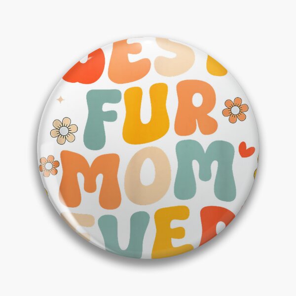 Item preview, Funny Best Fur Mom Ever Groovy Dog Cat Owner Mothers day T-Shirt designed and sold by SubStudio97.