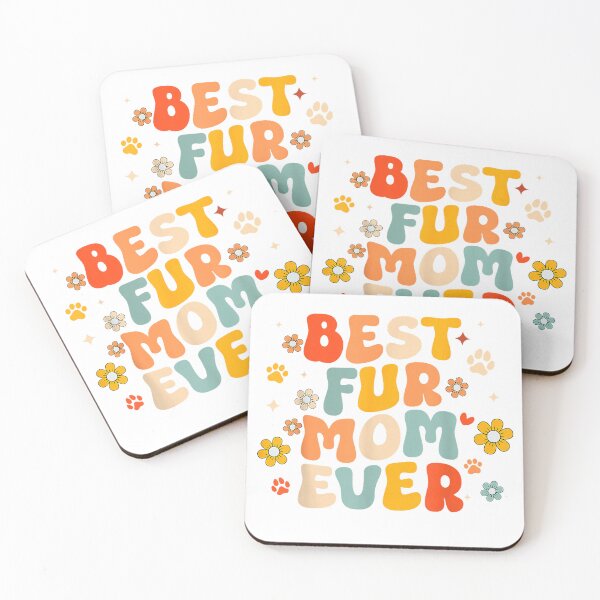 Item preview, Funny Best Fur Mom Ever Groovy Dog Cat Owner Mothers day T-Shirt designed and sold by SubStudio97.