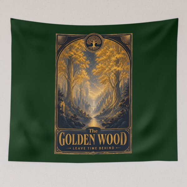 Item preview, The Golden Wood Travel Poster designed and sold by agearb.