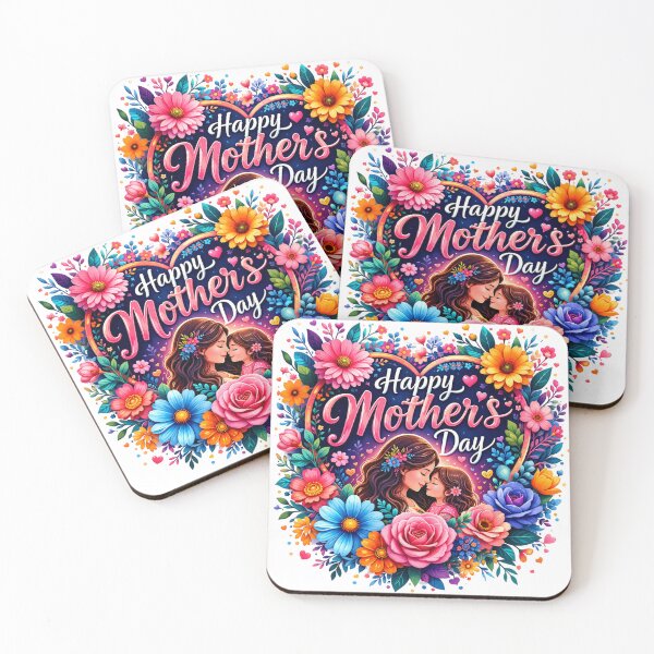 Item preview, Happy Mother’s Day – Loving Mom & Daughter in Floral Heart designed and sold by BlueMile.