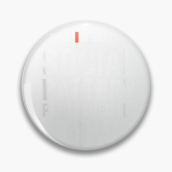 Item preview, Funny Introvert Social Battery Permanently Low Saying T-Shirt designed and sold by SubStudio97.