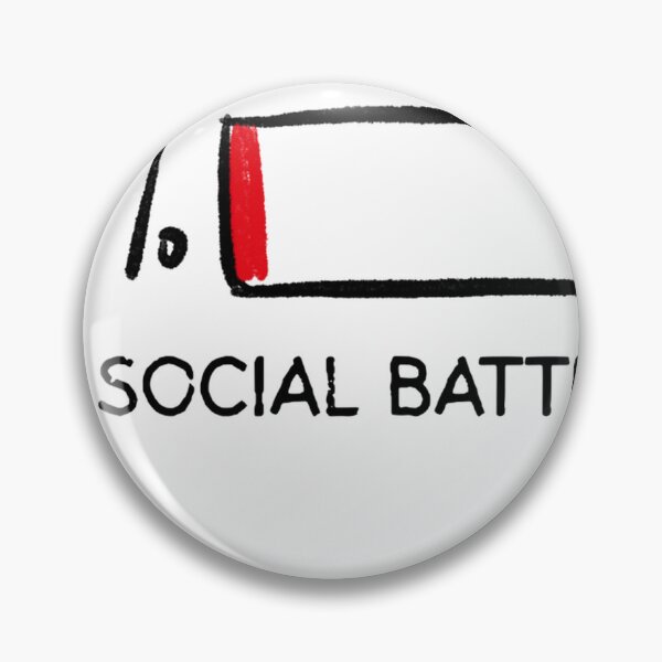 Item preview, Funny Introvert, Social Battery Low Pullover Hoodie designed and sold by kevincuellar.