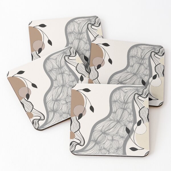 Item preview, Abstract Organic Line Art – Modern Neutral Aesthetic designed and sold by Barelythere2324.