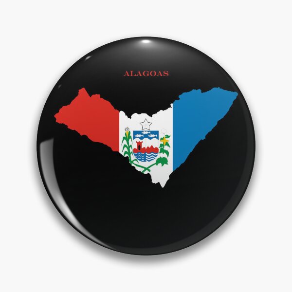 Item preview, Alagoas Map Flag Silhouette Brazil Heritage Gift designed and sold by NTGUILTY.