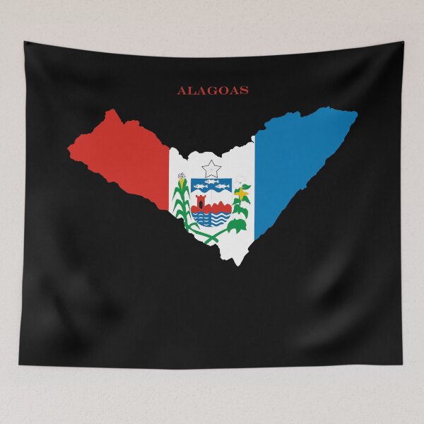 Item preview, Alagoas Map Flag Silhouette Brazil Heritage Gift designed and sold by NTGUILTY.