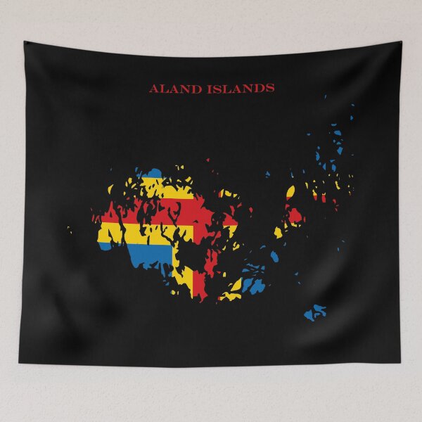 Item preview, Aland Islands Map Flag Silhouette Heritage Gift designed and sold by NTGUILTY.