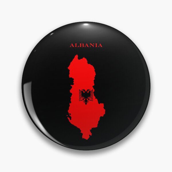 Item preview, Albania Map Flag Silhouette Albanian Pride Gift designed and sold by NTGUILTY.