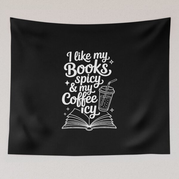 Item preview, I Like My Books Spicy and My Coffee ICY Reader Reading Lover designed and sold by TrinaEspinoza.