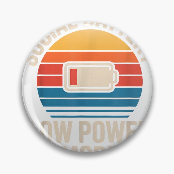 Item preview, Funny Social Battery Low Power Mode Retro T-Shirt designed and sold by kevincuellar.