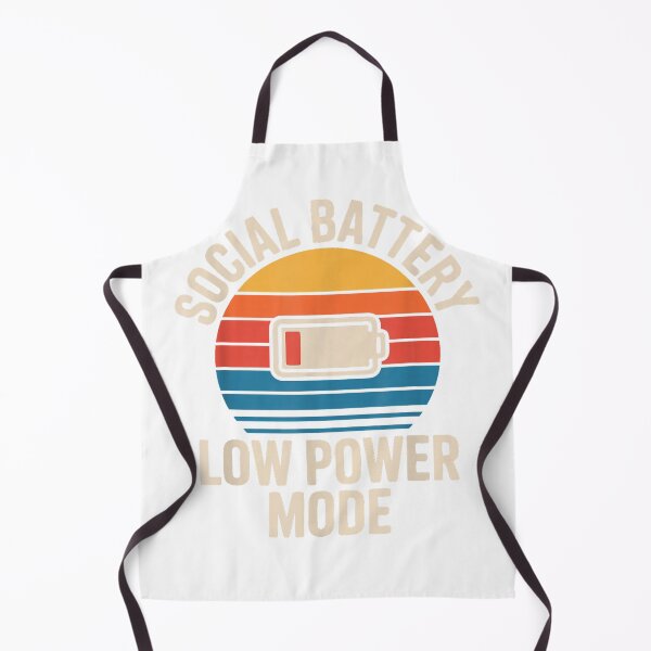 Item preview, Funny Social Battery Low Power Mode Retro T-Shirt designed and sold by kevincuellar.