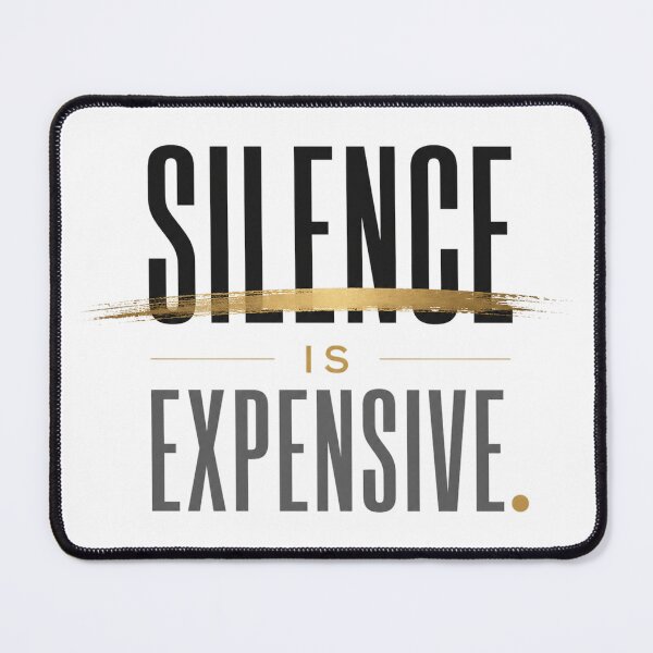 Item preview, Silence Is Expensive – Luxury Introvert Minimal Quote designed and sold by the-dovlat.
