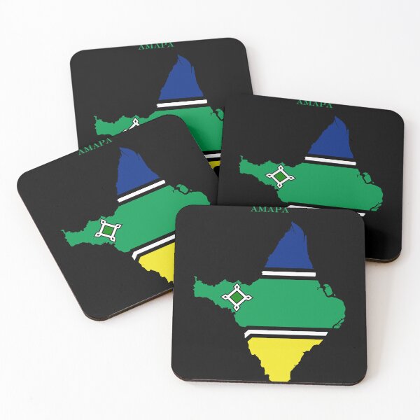 Item preview, Amapa Map Flag Silhouette Brazil Heritage Gift designed and sold by NTGUILTY.