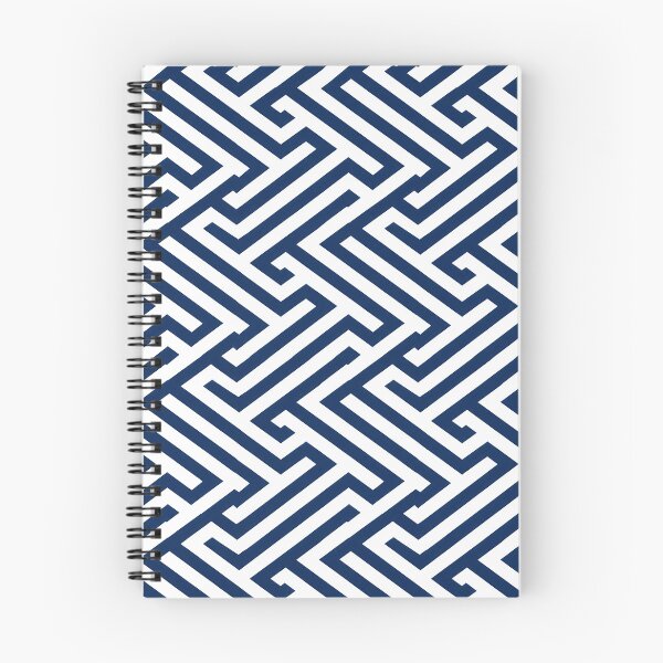 Item preview, Minimal Sayagata Geometric Navy Pattern Design designed and sold by J-Style Lab.