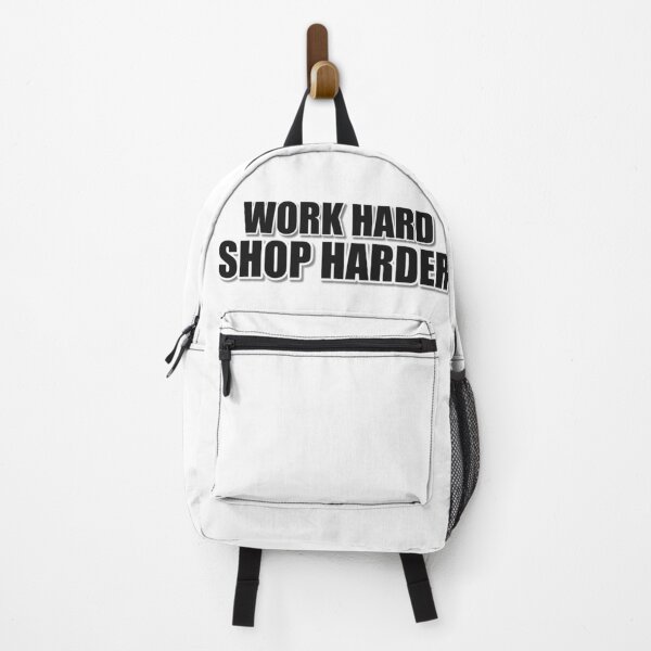Item preview, Work Hard Shop Harder Quote designed and sold by JeckoStore.