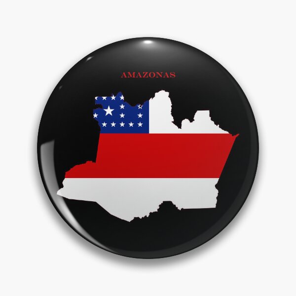 Item preview, Amazonas Map Flag Silhouette Brazil Heritage Gift designed and sold by NTGUILTY.