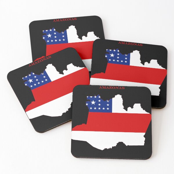 Item preview, Amazonas Map Flag Silhouette Brazil Heritage Gift designed and sold by NTGUILTY.