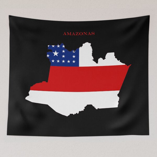 Item preview, Amazonas Map Flag Silhouette Brazil Heritage Gift designed and sold by NTGUILTY.