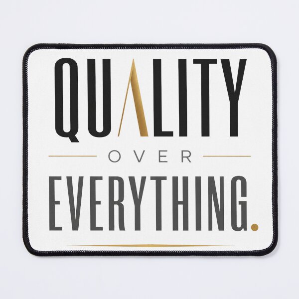 Item preview, Quality Over Everything – Luxury Mindset Motivational Quote designed and sold by the-dovlat.